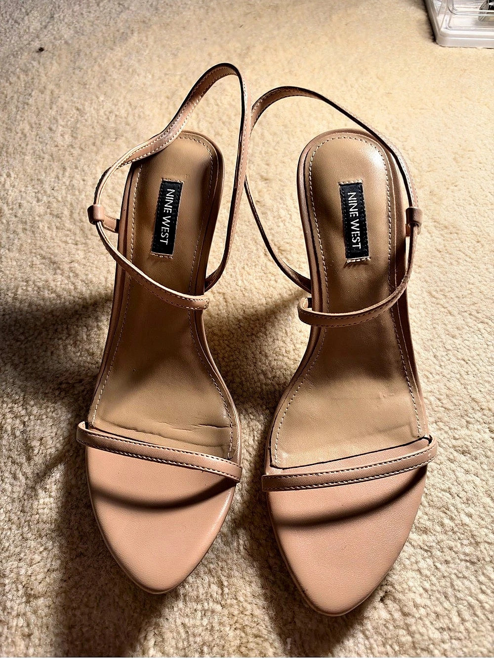 Nine West Strappy Heels in Pink Like New